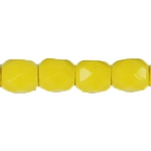 Cseh Csiszolt - 4mm - Opaque Yellow - 83120