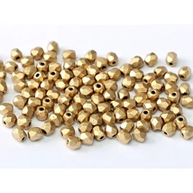 Cseh csiszolt üveggyöngy - 6 MM - AZTEC GOLD - 01710