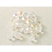 Cseh Csiszolt - 6mm - CRYSTAL AB - 28701