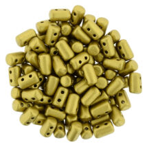 Rulla gyöngy - 3x5mm -  Matte - Metallic Aztec Gold