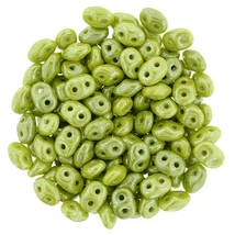 SuperDuo - 2,5x5mm - Luster - Opaque Olive - L53410