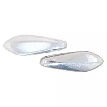 Lándzsa (szirom) gyöngy - Silver - 5x16mm - 2 lyukú