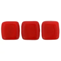 Tile gyöngy - 6x6mm - Opaque Red - 93200