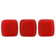 Tile gyöngy - 6x6mm - Opaque Red - 93200