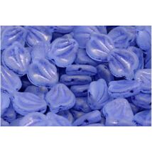 Préselt virágszirom gyöngy - Peony Petal - Frosted Blue - 12x15mm - 54325