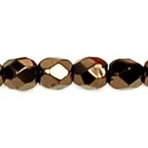 Csiszolt gyöngy - 3mm - Metallic Bronze - LJ23980