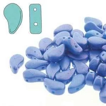 PAISLEY DUO - CSEH PRÉSELT KÉTLYUKÚ GYÖNGY - 8x5mm -  TROPICAL BLUE RASPBERRY - 24509