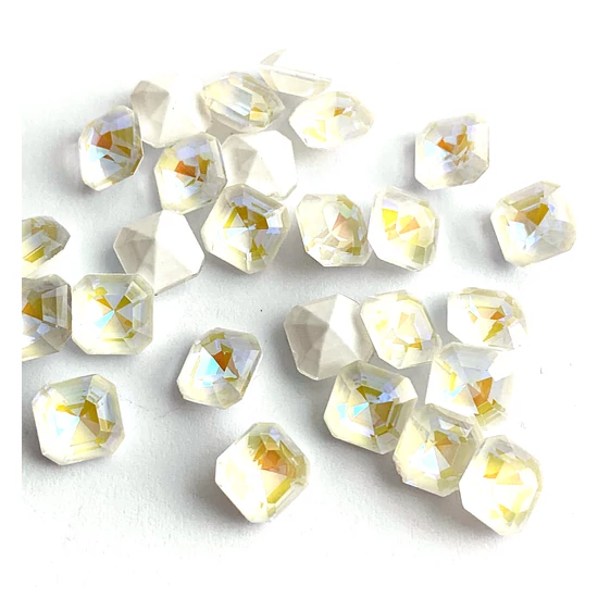 Kristály - 8x8mm - nyolcszög - CRYSTAL LIGHT GREY DELITE X1