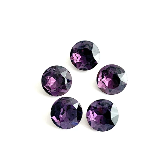 Kristály - 8mm - kerek - kaboson - ametiszt 