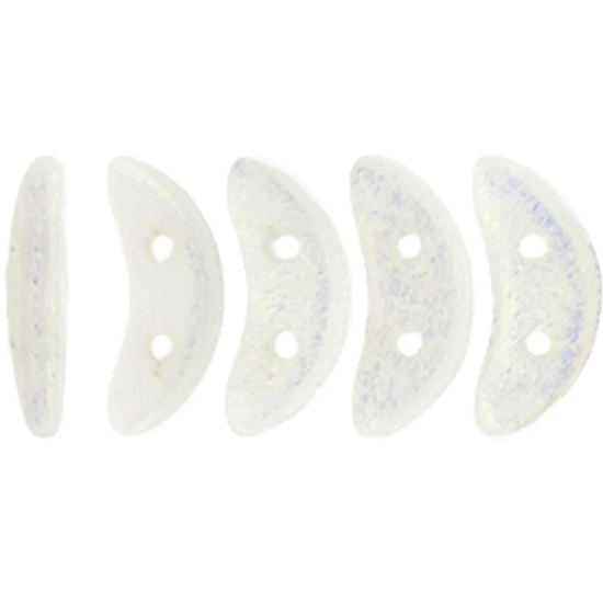 Félhold gyöngy - 10x3mm - Snow Shimmer - S20C02010