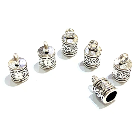 Gyöngykupak - 16x10mm - antik ezüst színben - ólommentes és kadmiummentes