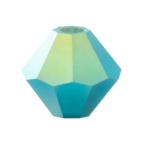 Preciosa Bicone 6mm turquoise ab 2x