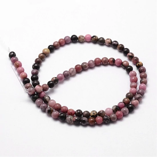 Ásványgyöngy - természetes - Rhodonite - 10mm