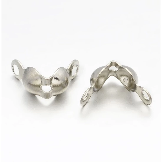 Csomórejtő - 7x4mm - platina ezüst színben (10db)