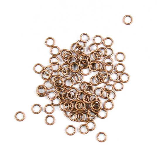 Szerelőkarika - 4mm - szimpla vörösréz