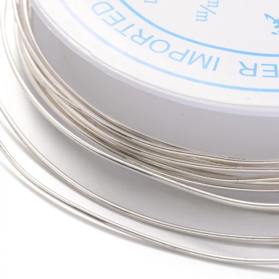Drót - 0,8mm - Réz ékszerhuzal - Nikkelmentes! - ezüst