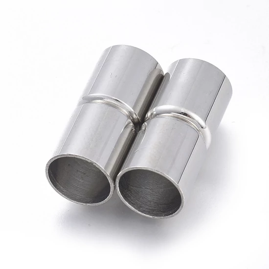 Kapocs - 20x9mm - mágnes - cső - 304 Rozsdamentes Acél