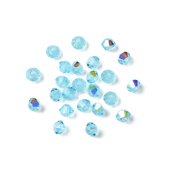 Preciosa® - 3mm - Aqua Bohemica AB, 3mm bicone/ rombusz gyöngy
