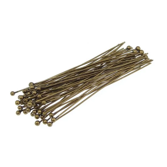 Szerelőpálca - gömb végű - 7mm -  bronz színű