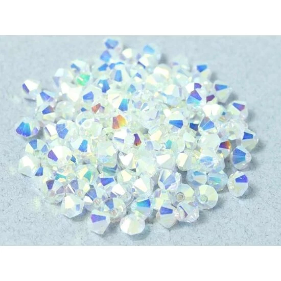 PRECIOSA BICONE - CRYSTAL Ab - 6MM