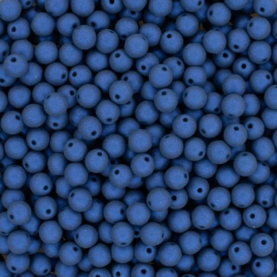 Cseh Préselt Gyöngy - 4mm - Alabaster Cobalt Glaze - 29781