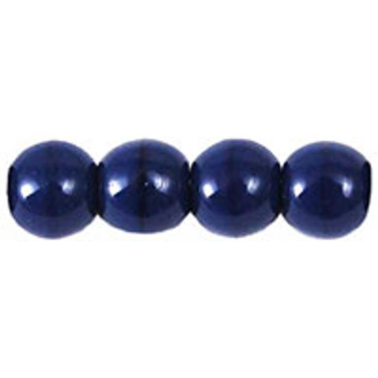 Préselt Cseh golyó - 4mm - Navy Blue - 33070