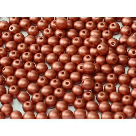 Cseh Préselt - 4mm - ALABASTER METALLIC RED - 02010/29408