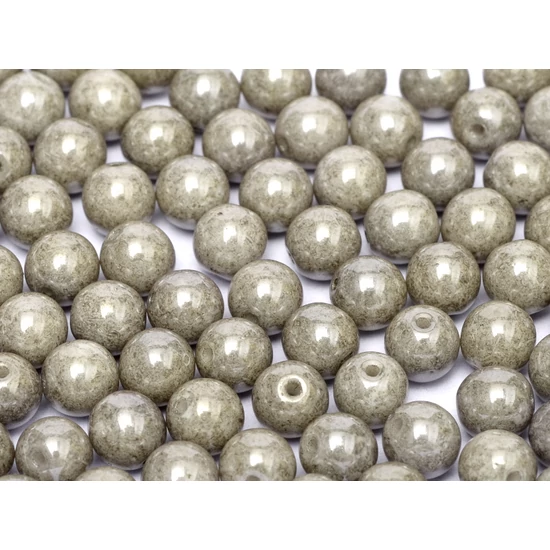 Préselt golyó - 8mm - CHALK WHITE GREY LUSTER - 03000/14449