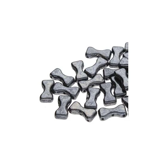 BOW TIE - 6x12mm - BLACK HEMATITE - 14400
