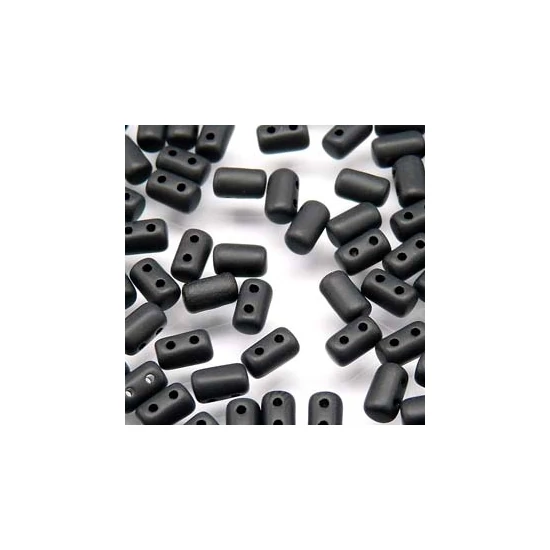 Rulla gyöngy - 3x5mm - JET MATTE - 84110