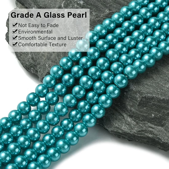 Tekla  üveggyöngy - 6mm - mélykék