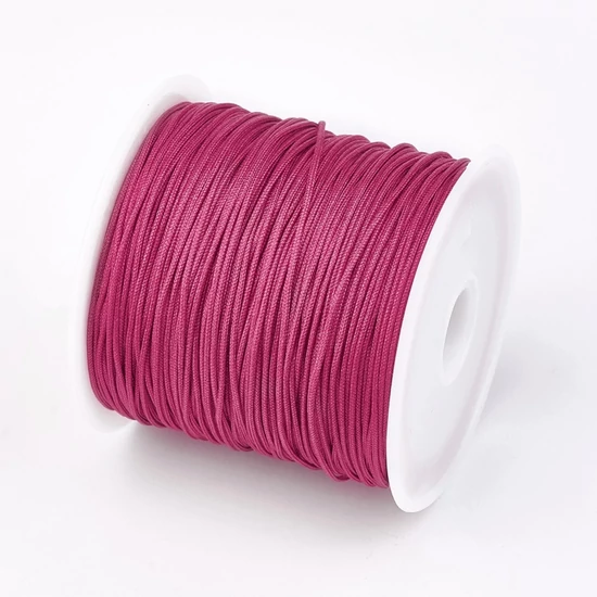 Makramé zsinór - 0,8mm - élénki pink