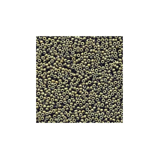 Kásagyöngy - 11/0 - Miyuki - OPAQUE DYED FOREST  - Tartós bevonattal - 4474