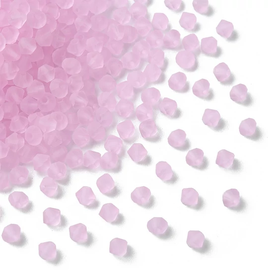 Preciosa® Crystal bicone gyöngy, Pink Sapphire Matt, 4mm