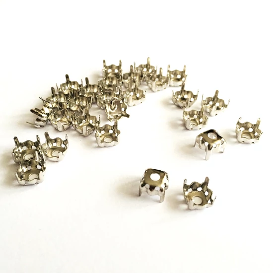 Foglalat - 8mm - platina ezüst színben