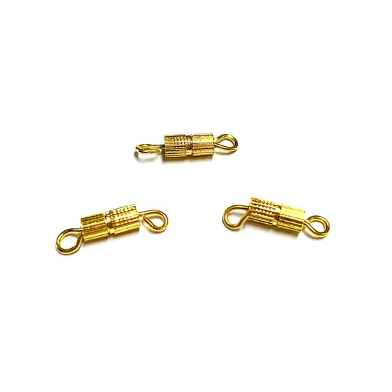 Ékszerkapocs – 14x4mm – csavaros – Arany színben – Nikkelmentes! 