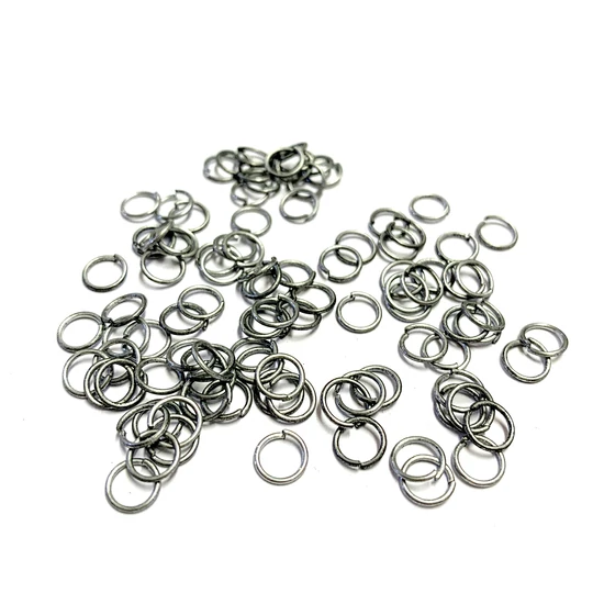 Szerelőkarika – 6x0,7mm – szimpla - ezüst színben – vas