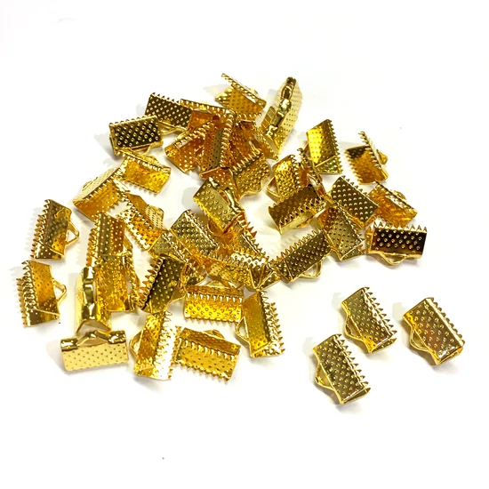 Szalagvég - 10mm - arany színben (10db)