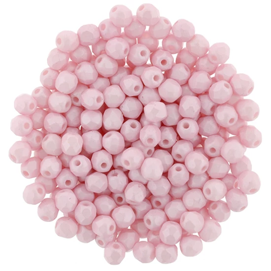 Cseh Csiszolt - 3mm - Powdery - Pastel Pink - 29305AL 
