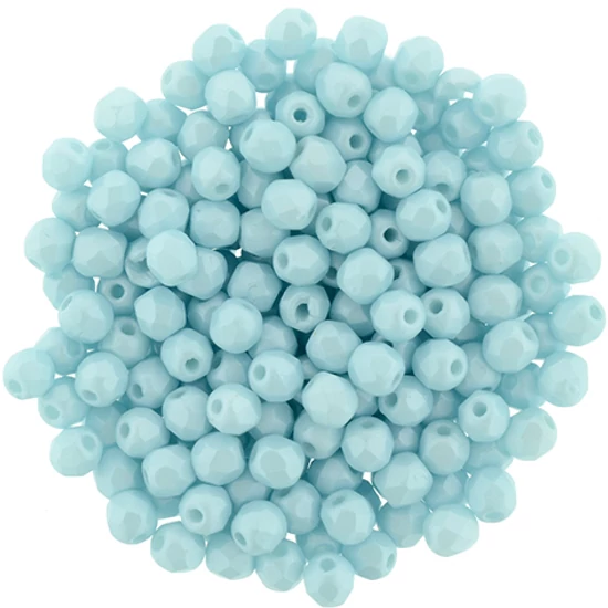 Cseh Csiszolt - 3mm - Powdery - Pastel Turquoise - 29313AL
