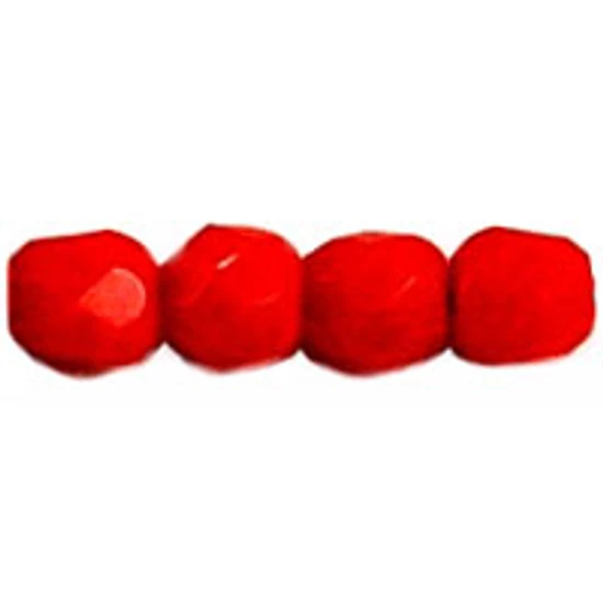 Cseh Csiszolt - 3mm - Opaque Lt Red - 93190