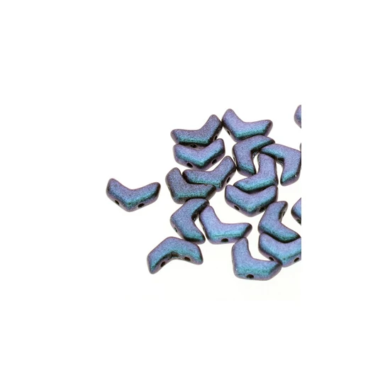 Chevron Duo - gyöngy - 10x4mm - Polychrm Blueberry - 4105