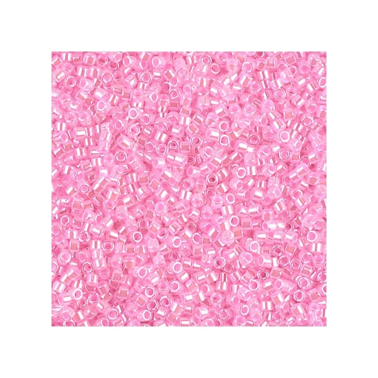 Miyuki Delica - 11/0 - LINED CRYSTAL MED.PINK - 0245