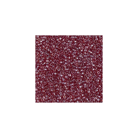 Miyuki Delica - 11/0 -  TRANSPARENT DARK CRANBERRY LUSTER - 1222