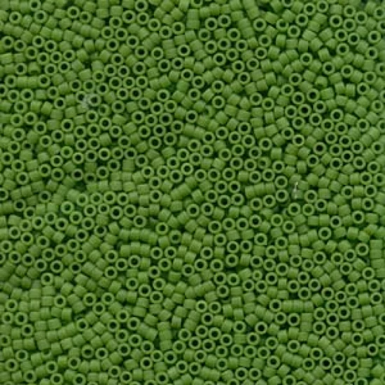 Delica - Miyuki - 11/0 - Opaque Pea Green Matted - 0754