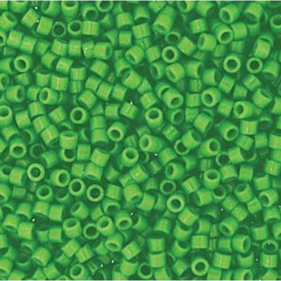 Miyuki Delica gyöngy - 11/0 - OPQ FIJI GREEN - 2126 - Tartós Bevonattal!