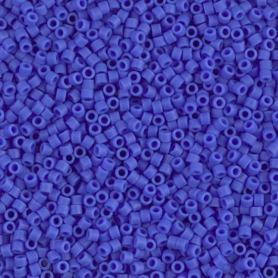 Miyuki delica, matted opaque cyan blue 