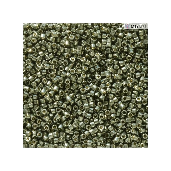 Miyuki Delica - 11/0 - DURACOAT GALV DK STEEL GREEN - 2512 -TARTÓS BEVONATTAL! - 2,5gr