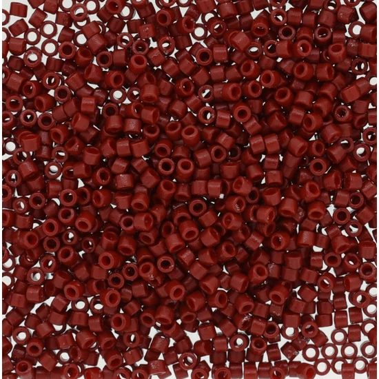 Miyuki delica - 11/0 - DURA OPQ DYED SHANGHAI RED - 2354 - Tartós bevonattal!