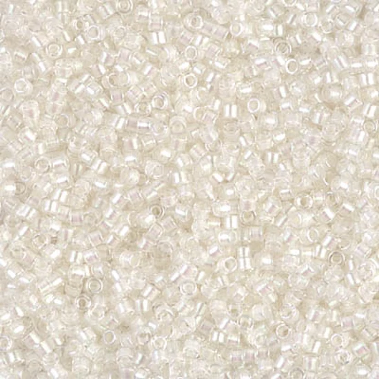 Miyuki Delica - 11/0 - Pearl Lined Transparent Pale Beige AB - 1701